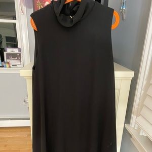 vince camuto black elegant dress high neck